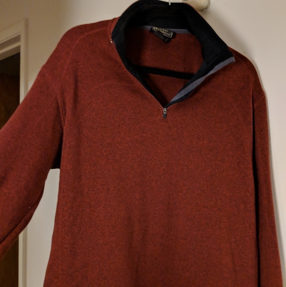Orange knit sweater
